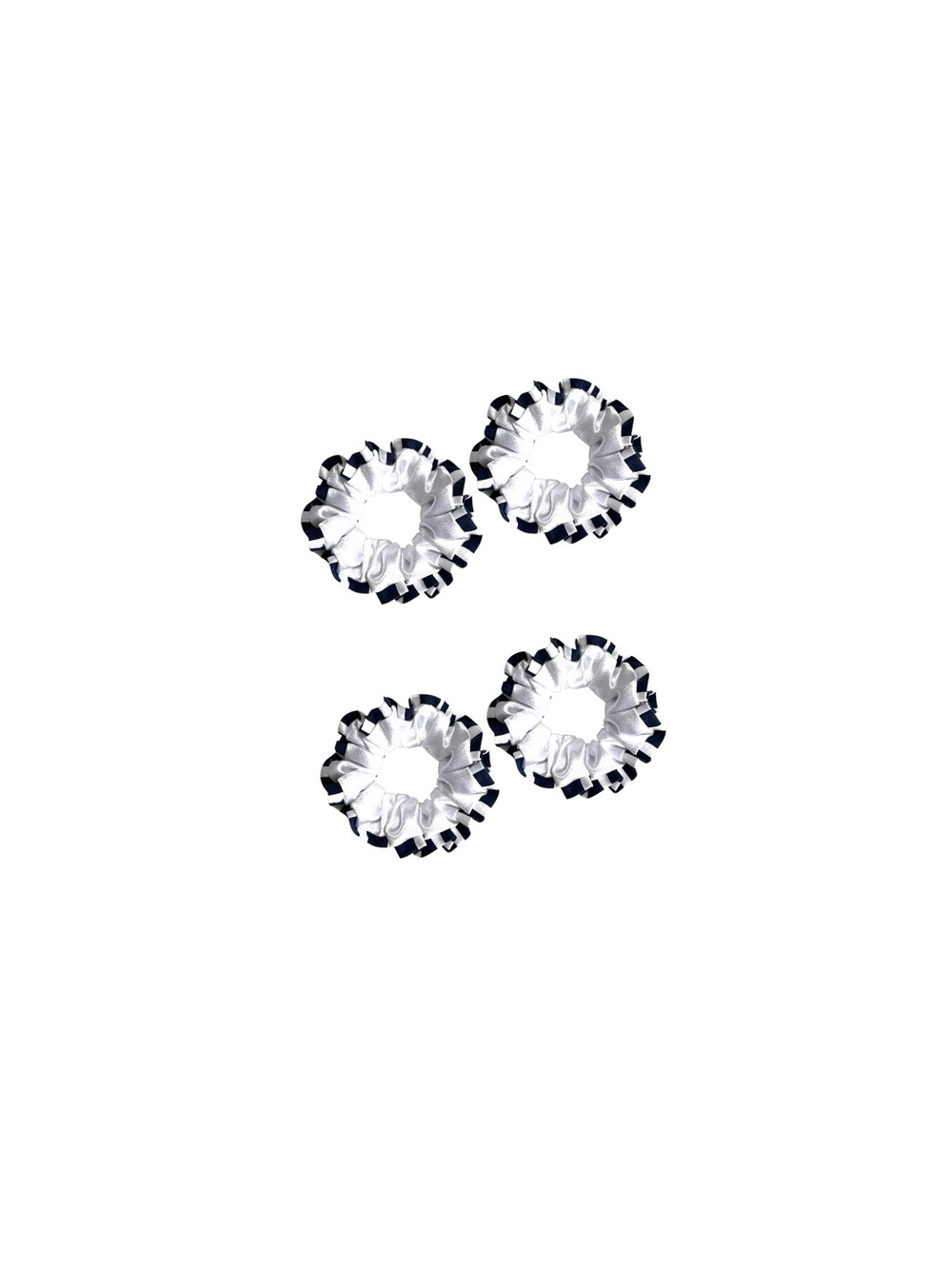 White and Black Scrunchies - Picture 5 of 7